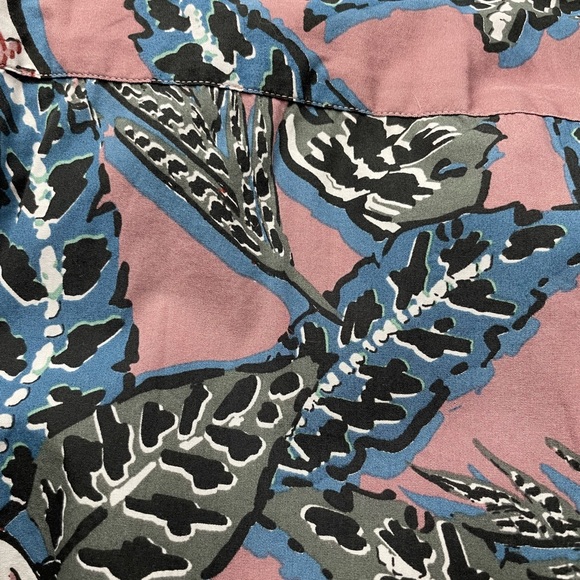 Ted Baker London Men’s Short Sleeve Shirt Size 5 Button Down Floral 100% Cotton - Picture 4 of 10